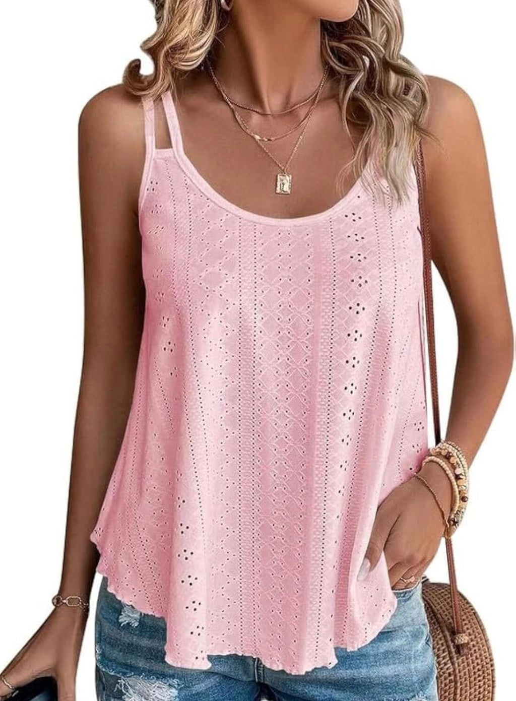 Summer Tank Tops Embroidery for Women