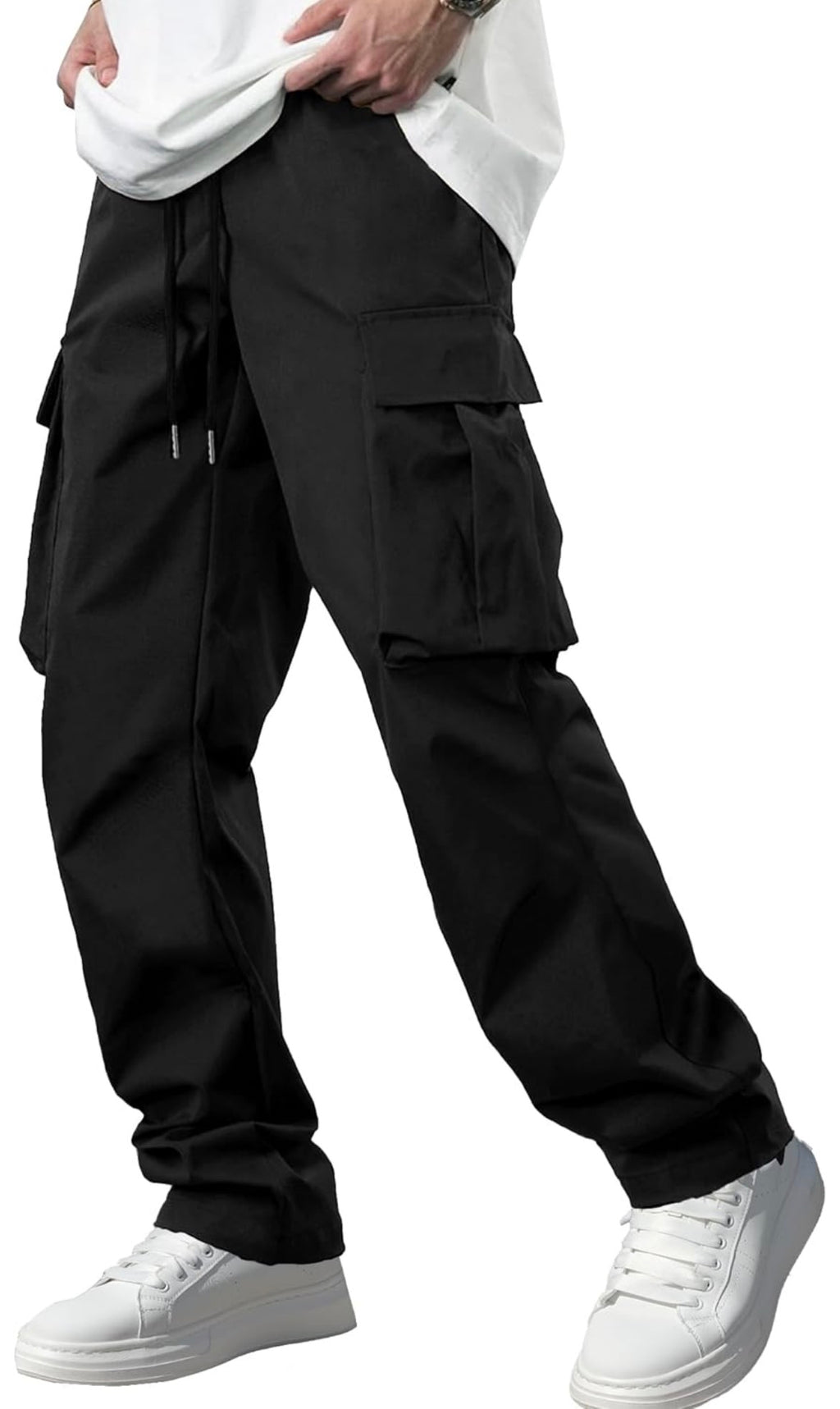 Comdecevis Men's Casual Cargo Pants