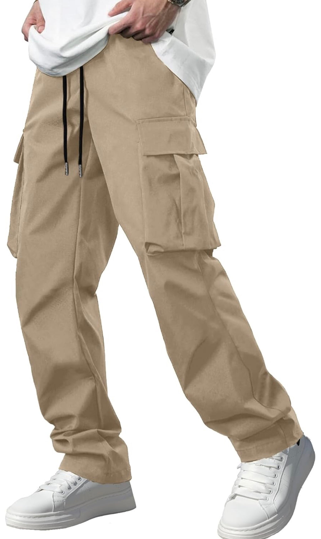 Comdecevis Men's Casual Cargo Pants